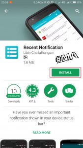 Download Aplikasi Recent Notification
